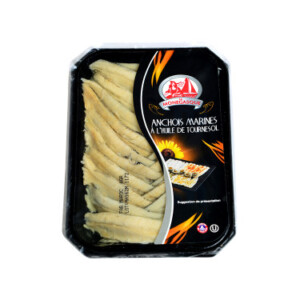 Anchovies marinated in sunflower oil 200g - LA MONEGASQUE