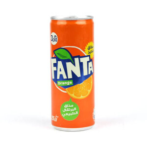 Fanta orange slim can 25cl