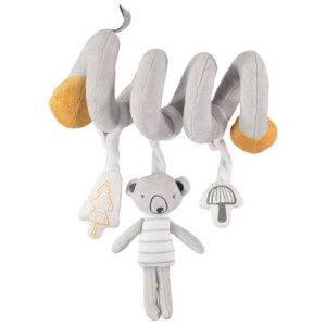 Velvet activity spiral with stuffed animals to hang - Prémaman