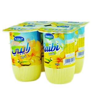 Raïbi banana flavored drinking yogurt 8x165g - JIBAL