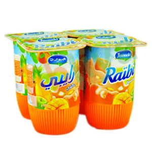 Raïbi mixed flavored drinking yogurt 8x170g - JAOUDA
