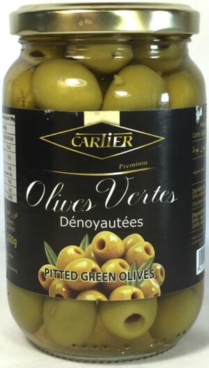 Pitted green olives 340g - CARTIER