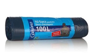 Garbage bags 10 x 100L - casino