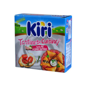 Spreadable and cooking cheese with garlic and herbs flavor 140g - KIRI